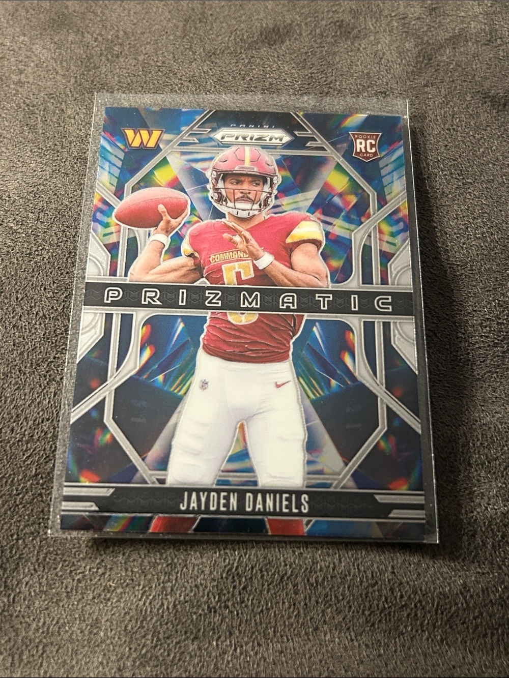 Panini Prizm Jayden Daniels Prizmatic Card - Red, White, Blue Holographic